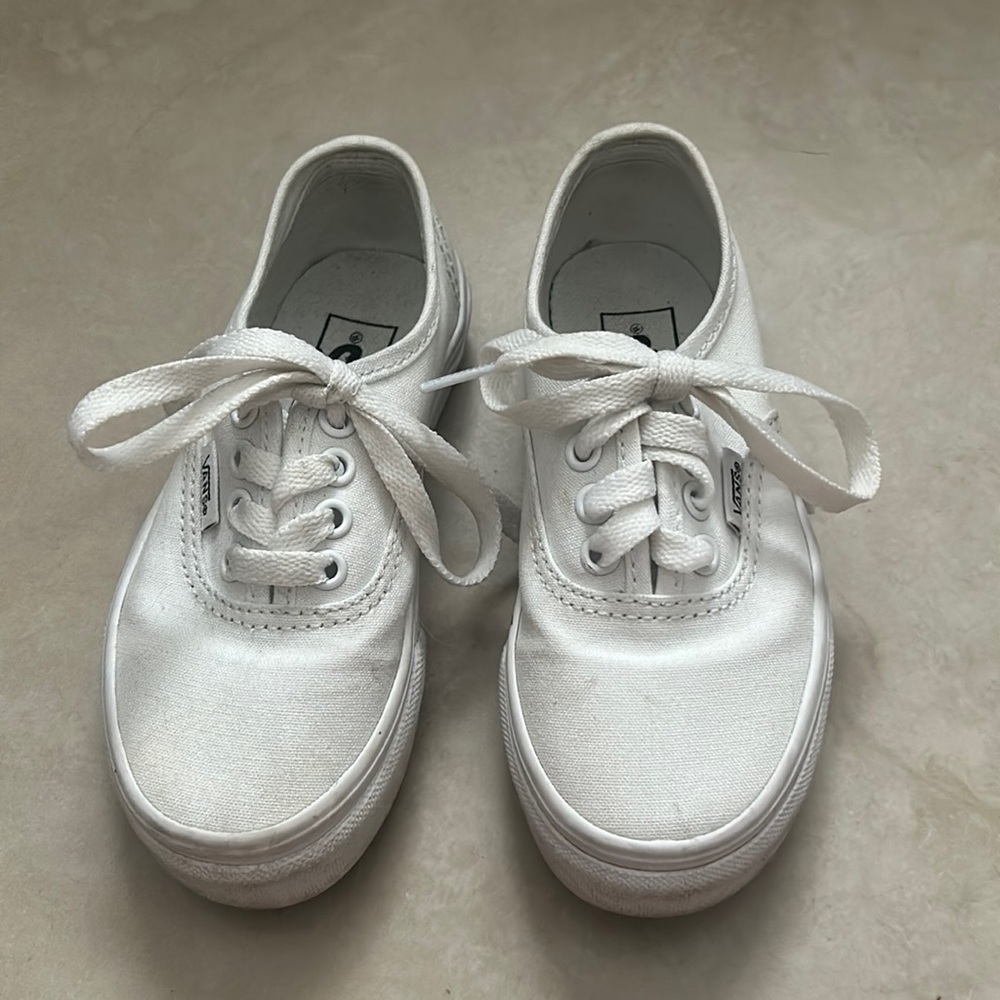 Kids White Vans